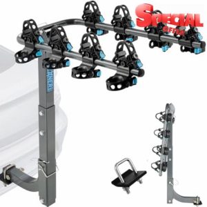 Upgrade 2.0 Hitch Bike Rack with Dual Lock (240LBS MAX Load)