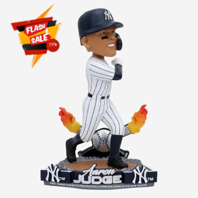 Aaron Judge New York Yankees Franchise Record Multiple 3 Home Run Games Bobblehead MLB