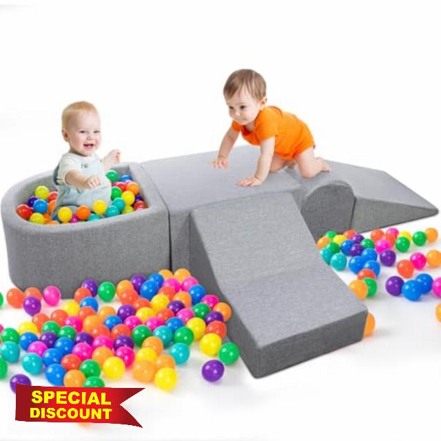 Soft Foam Climbing Toys for Toddlers Indoor Blocks Play Equipment with Ball Pits (Balls Not Included) - for Climbing