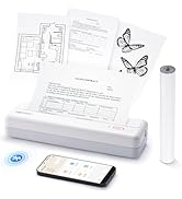 iDPRT MT890 Portable Wireless Printer - Bluetooth Inkless Printer for Travel, Thermal Mobile Prin...