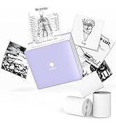 Phomemo M02 Mini Thermal Printer - Compact Wireless Pocket Printer On-the-Go Sticker Printer, Com...