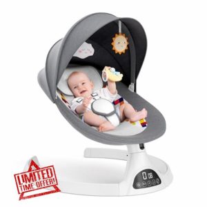 Baby Swings for Infants - 5 Sway Speeds Baby Swing with 12 Preset Lullabies and Bluetooth