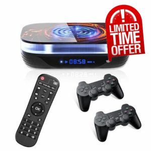 Kinhank Super Console X4 Plus Video Game Console Pre-Built-in 60000+Games