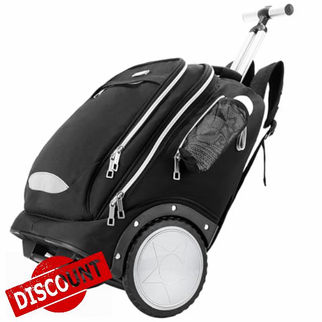 Rolling Backpack with 7 Inch Large Wheels