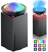 RGB Cooling Fan for Xbox Series X with Dust Filter & 7 RGB LED Light Modes,Auto Fan Speed Adjusta...