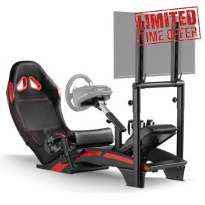 DIWANGUS Racing Simulator Cockpit with Monitor Stand