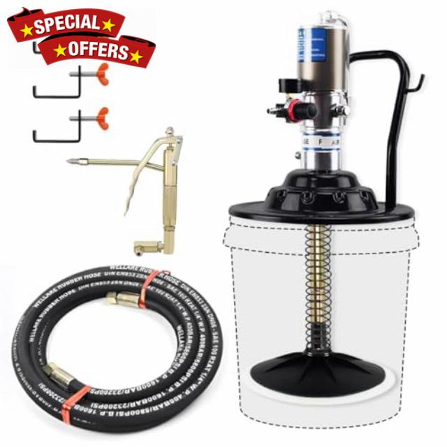 60:1 Air-Operated Grease Pump for 5 Gallon / 25-50 LB Containers