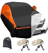 Full Car Covers for VW Golf MK5 MK6 MK7 MK8, 6 Layers Outdoor Car Cover with Cotton, Waterproof R...