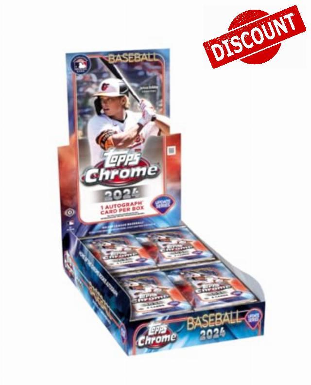 2024 Topps Chrome Update Baseball Sealed Hobby Box (1 Autograph/Box)