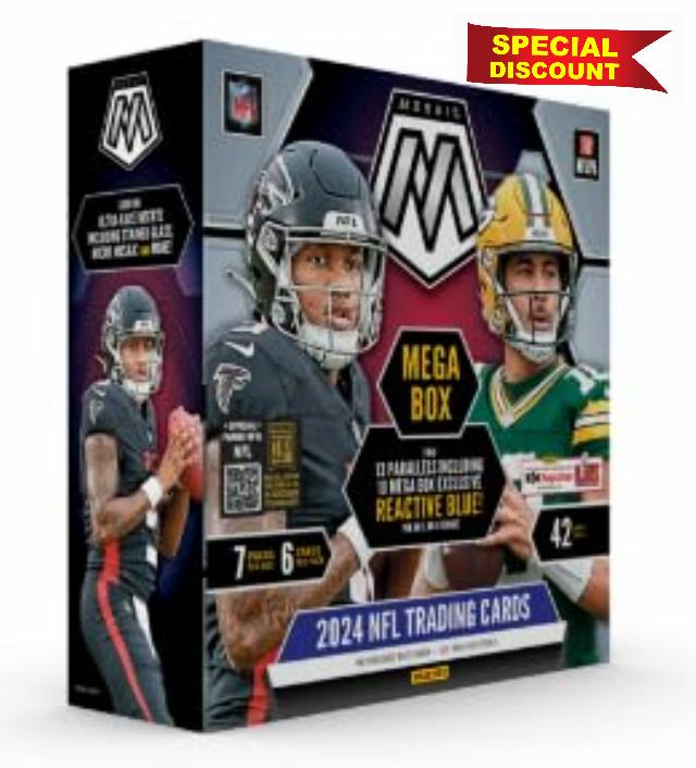 2024 Panini Mosaic Football Sealed Mega Box (7 Packs/Box)