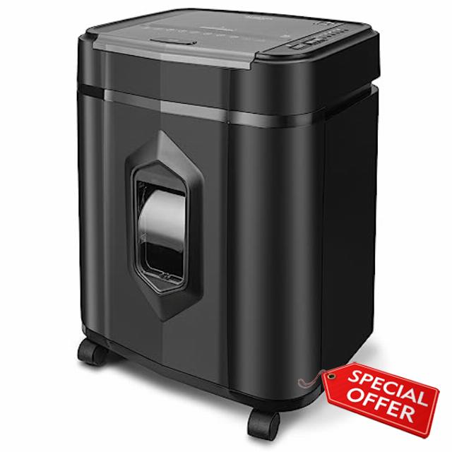 Aurora Professional Grade AU125MA 120-Sheet Auto Feed High-Security Micro-Cut Paper Shredder/60 Minutes/Security Level P-5