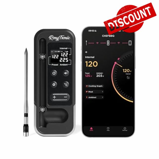 800FT Meat Thermometer Digital Wireless - Instant Read