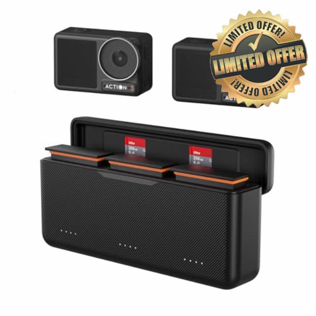Osmo Action 5 Pro/4/3 Battery Charger for DJI Action Action 5 Pro 4 3