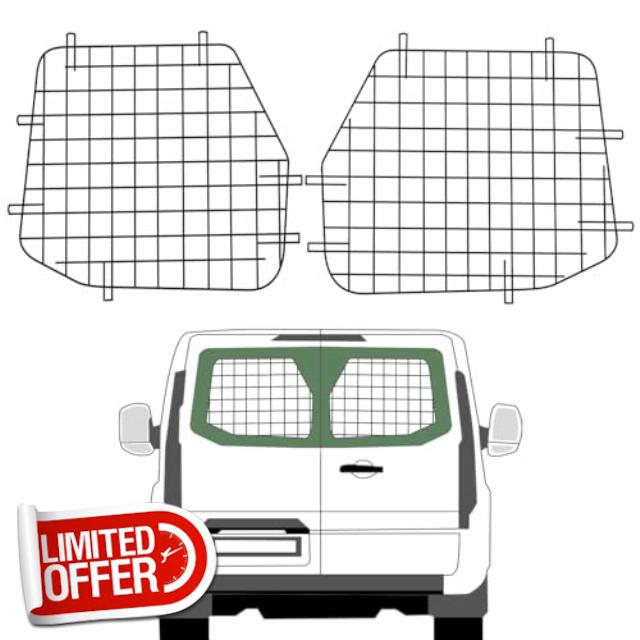 StarONE Rear Window Safety Screens Fit for Ford Transit Full Size Van Low Roof