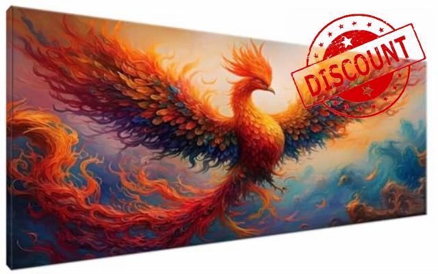 Paint by Numbers Kits for Adults Phoenix Paint by Numbers Kits on Colored Canvas