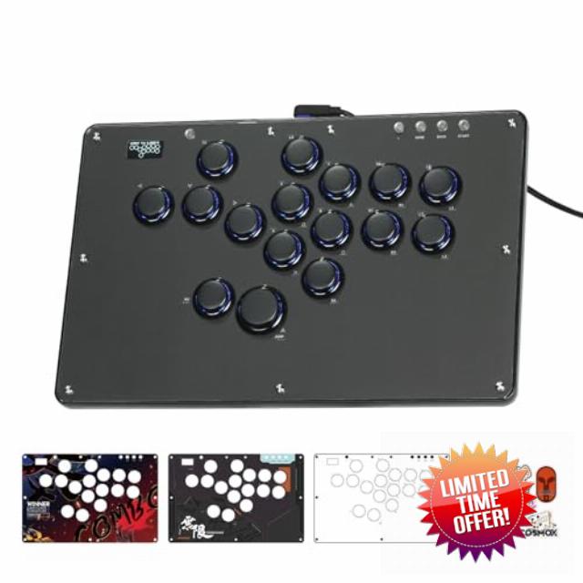 Haute42 Leverless Controller Arcade Stick: Leverless Controller U16 with Kailh Crystal Low-Profile Switches