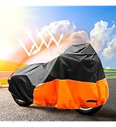 Moto Universal Ultimate Waterproof Motorcycle Cover, 420D Trike Motorcycle Cover All Season Weath...