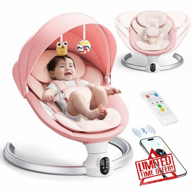 Aoykkii Electric Baby Bouncer Chair with Mobile App Control