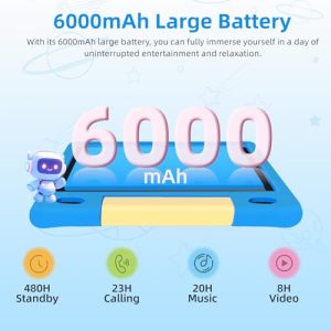 10.1 inch IPS HD Touchscreen Android 14 64 GB Storage