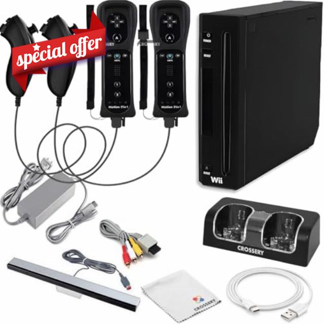 Nintendo Wii Console Bundle Black- With Wii Console Black