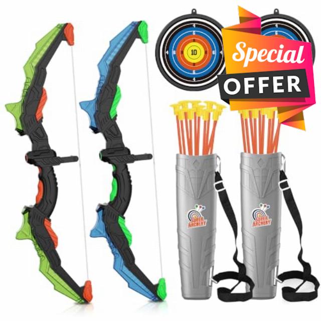 2 Pcs Bow and Arrow