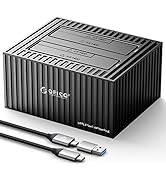 ORICO Hard Drive Docking Station with Offline Clone, Aluminum Dual Bay USB C to SATA HDD Docking ...