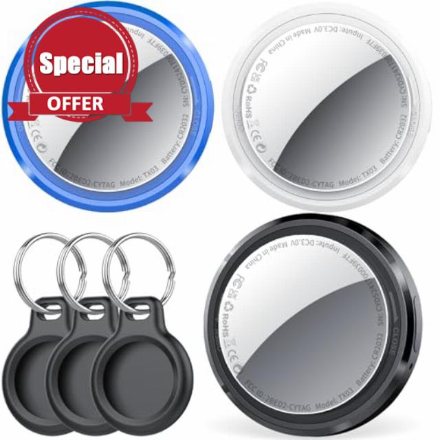 QCOQ Air Tracker Tag Compatible with Apple Find My (iOS Only)