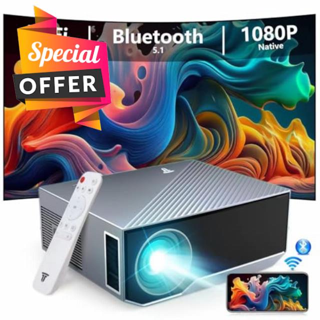 Projector with Wifi and Bluetooth 2024 Updated