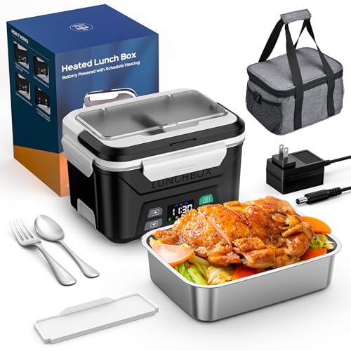 Heated Lunch Box Battery Powered with Automatic Heating