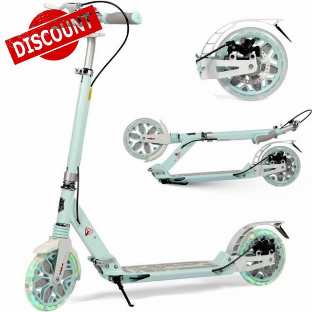 H.yeed Scooter for Kids Age 8-12 with 2 Light-up Wheels
