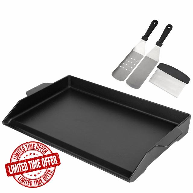BBQ Future Universal Griddle for Gas Grill with Spatula Set