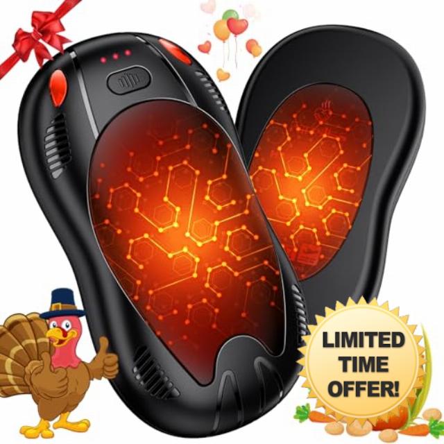 FANDLISS 10000mAh Rechargeable Hand Warmers 2 pack