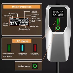 7.6KW Portable Fast Charger with J1772 Connector
