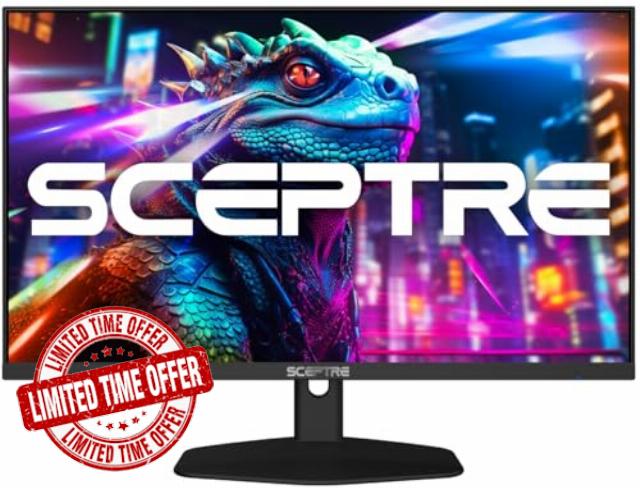 Sceptre 27-inch IPS Eye Care Monitor 100Hz DisplayPort HDMI and USB-C 100% sRGB Build-in Speakers