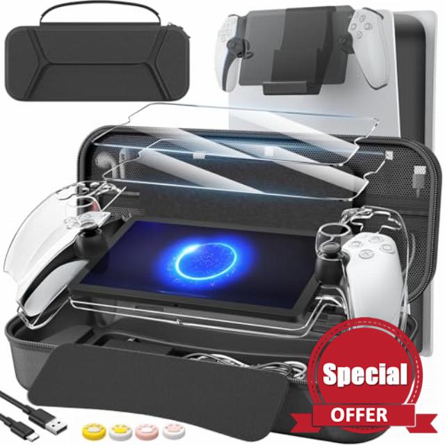 daydayup 14 in 1 Accessories Set Bundle Compatible with PlayStation Portal Remote Player