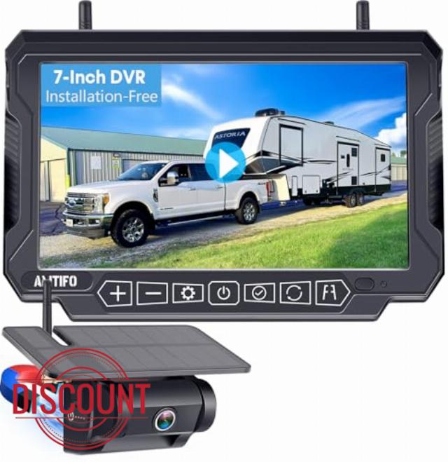 Wireless Backup Camera for RVs Trucks and Trailers - No Installation