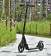 HOMCOM Folding Electric Scooter Adult E Scooter, 120W, with Rear Wheel Brake, 8km/h Maximum Speed...