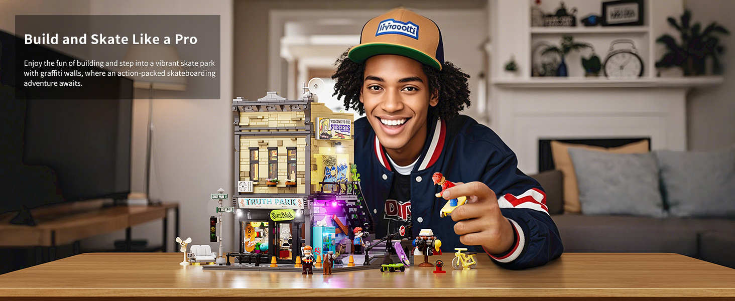 UNWHOLE Skate-Shop Lighting Building-Bricks Set