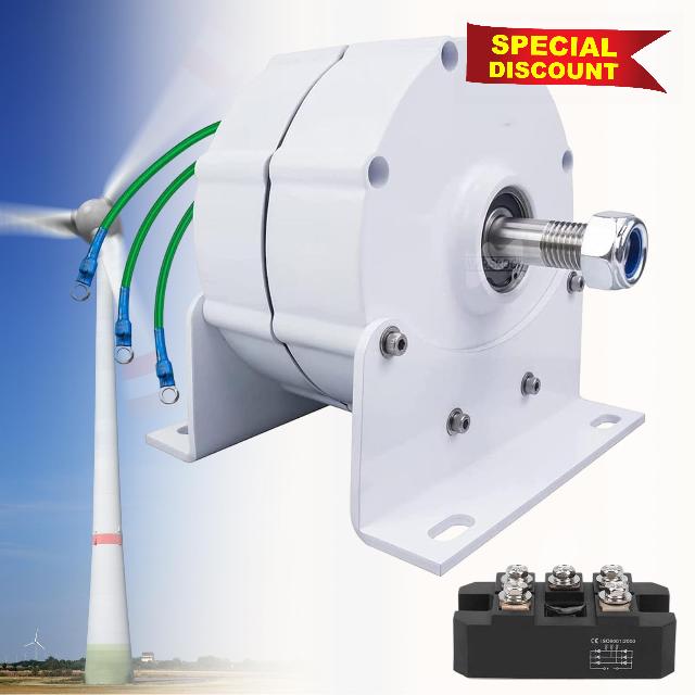 12000W Low RPM Permanent Magnet Generator 12V 24V 48V 120V 220V