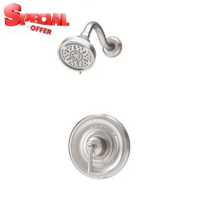 Braston HydroMersion Multi Spray Single Handle Shower Trim Kit with Volume Control in Satin Nickel - 1.5 GPM 5891STN15TRM