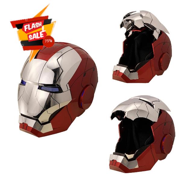Iron-Man MK 5 Wearable Electronic Helmet: Voice & Remote Controlled
