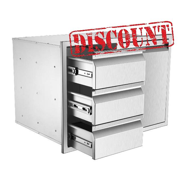 Outdoor Kitchen Drawer Combo(28" W x 19.6“D x 20.1" H)
