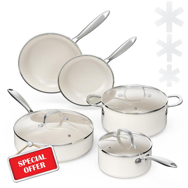 Pots and Pans Set Non Stick 11-Piece