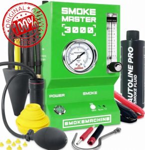 *2025 Upgrade Model* Automotive Smoke Machine - EVAP Leak Detector with Built-in Air Compressor - Model 3000 – EVAP Vacuum Exhaust Smoke Detector Tools Kit - Green