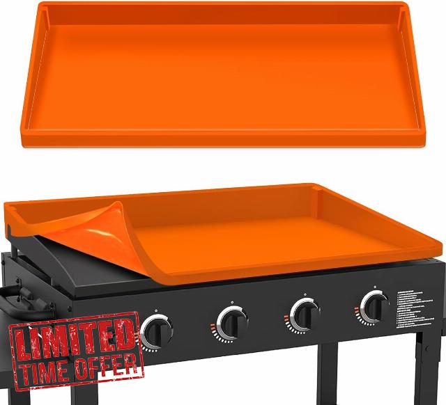 Silicone Griddle Cover Mat for Blackstone: Durable Grill Accessories Full Wrap-Around Griddle Flat Top Cover Food-Grade Protection Grill Buddy Mat (36 in