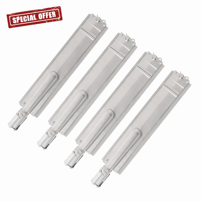 15 13/16" 304 Cast Stainless Steel Burner for Jenn Air 720-0061 720-0062-LP 730-0164 730-0165 720-0164 720-0138 Grill Burner Replacement for Thermos Glen Canyon 720-0026-LP 4 Pack