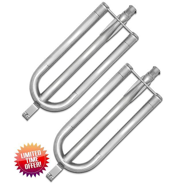 2Pack 17211 Stainless U Shaped Grill Burners for Dacor Replacement OB36 OB52 OBS36 OBS52 OBSB162