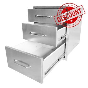PioneerWorks 18" W x 23" H x 23" D Outdoor Kitchen Drawers