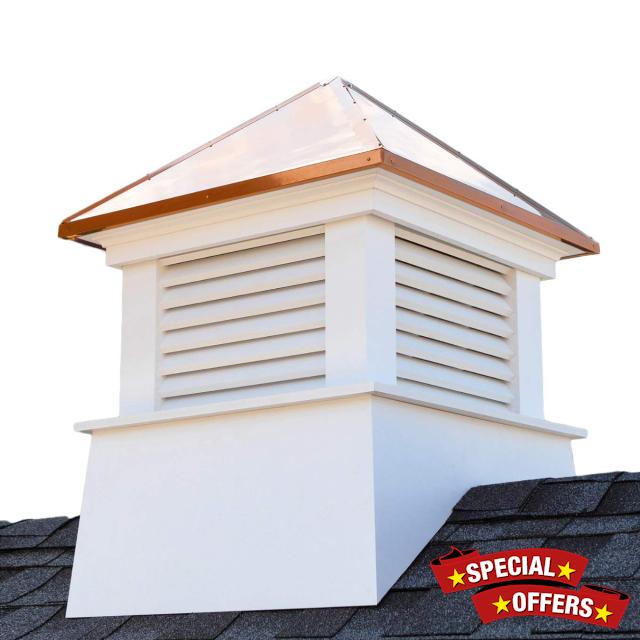 Good Directions 26" Manchester Vinyl Cupola with Mesh Screening