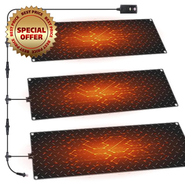 VASALAID 3 Pcs Heated Snow Melting Mats